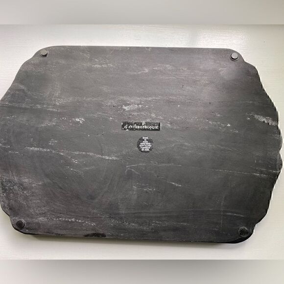 Anthropologie Lucky Marble “ X “ Monogram Serving Board  Pre Owned Excellent - Picture 4 of 6